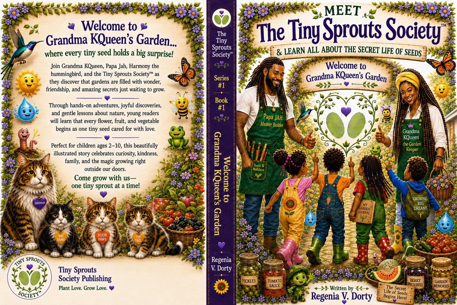 Wraparound cover of Welcome to Grandma KQueen’s Garden